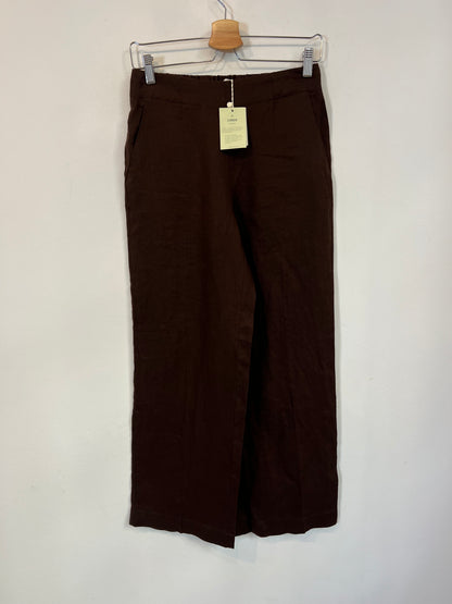 ESE O ESE. Pantalón marrón lino