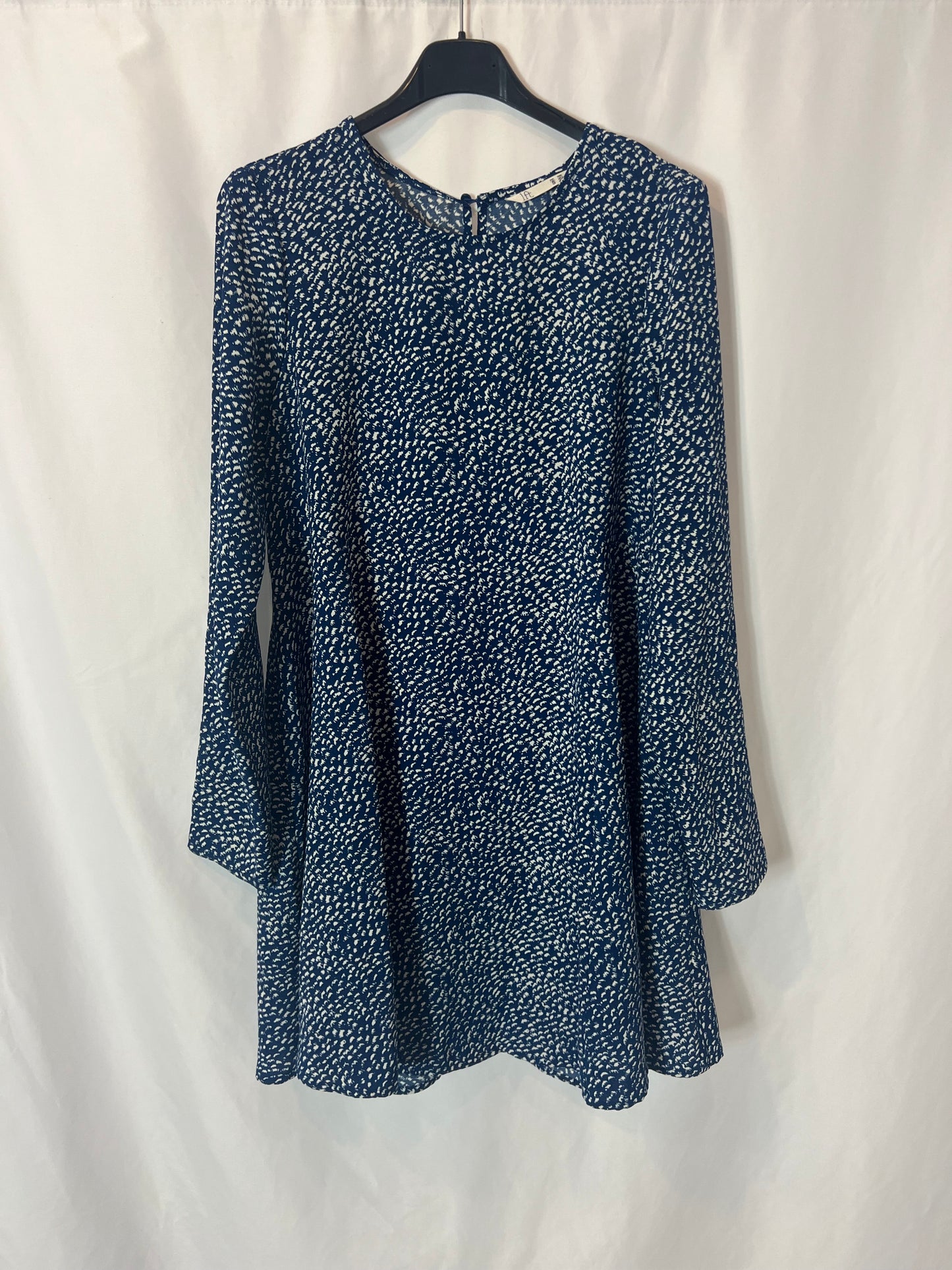 LEFTIES. Flowy blue printed dress. TS