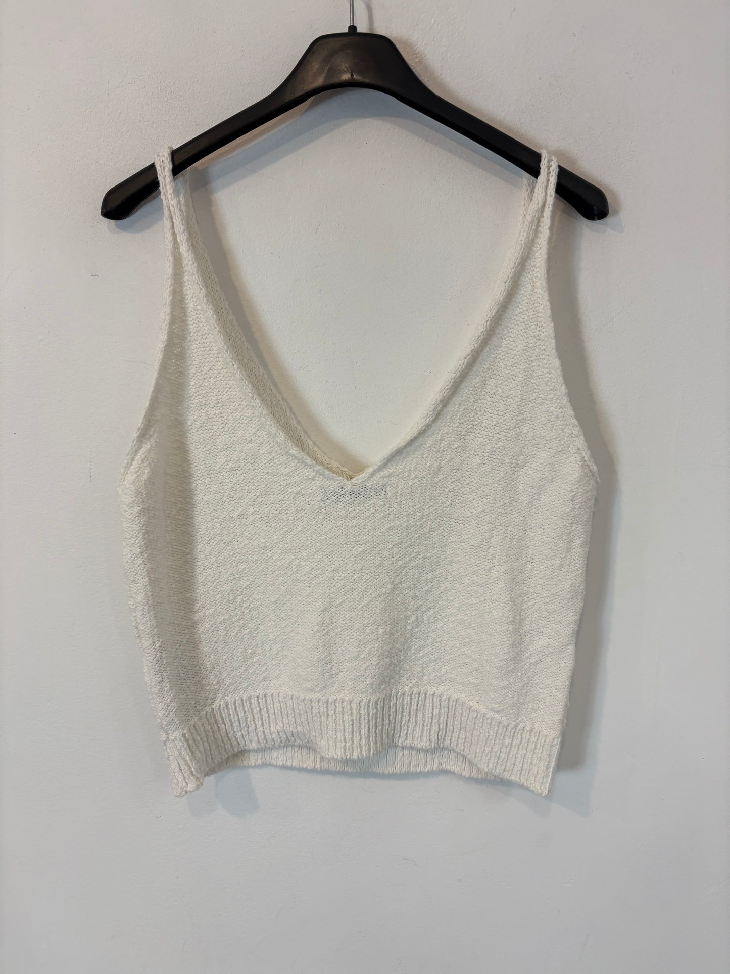ZARA. Top punto blanco  T.s