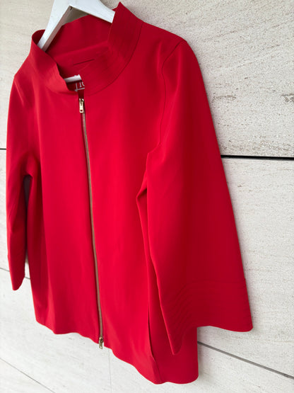 HERNO. Chaqueta roja textura