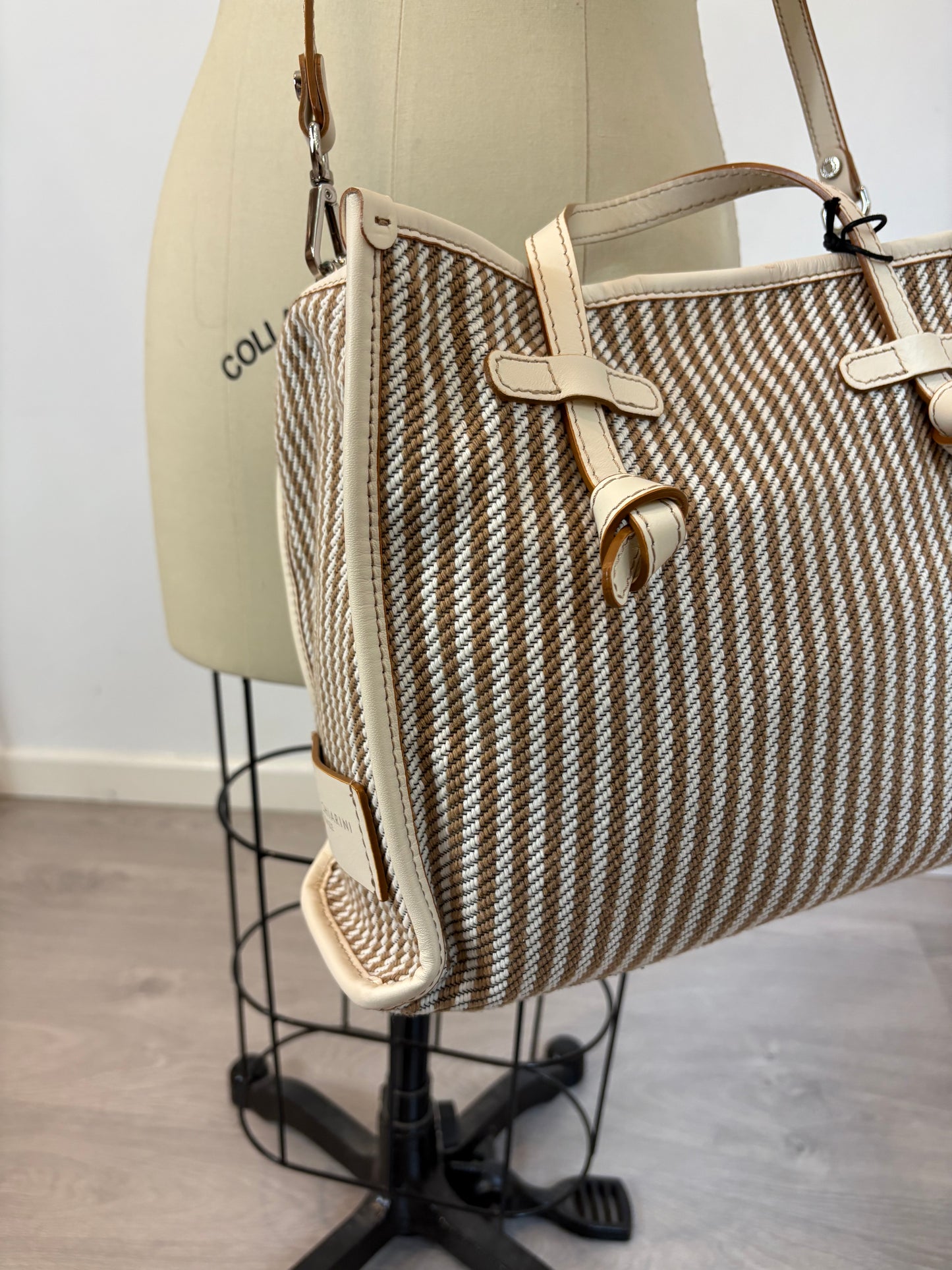 GIANNI CHIARINI. Striped shopper bag