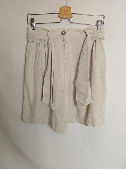 WHITE&amp;ONE. Flowy beige trousers Tm 