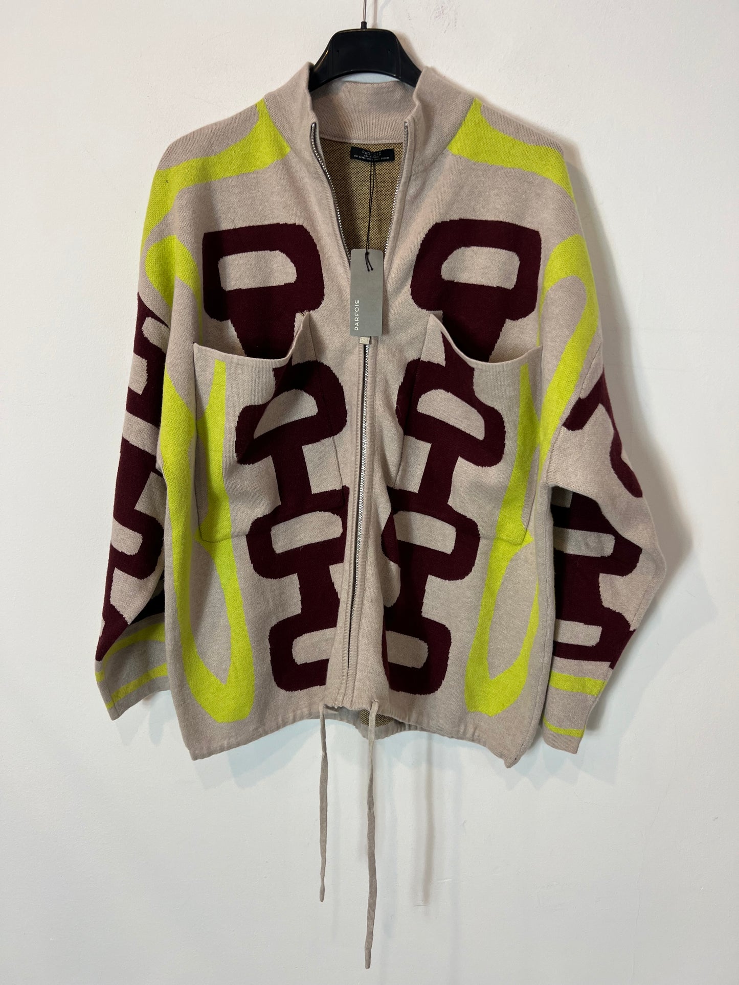 PARFOIS. Chaqueta punto estampada. TU(M)