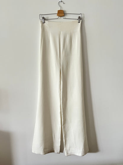 FERNANDO CLARO COUTURE. Pantalón blanco de vestir