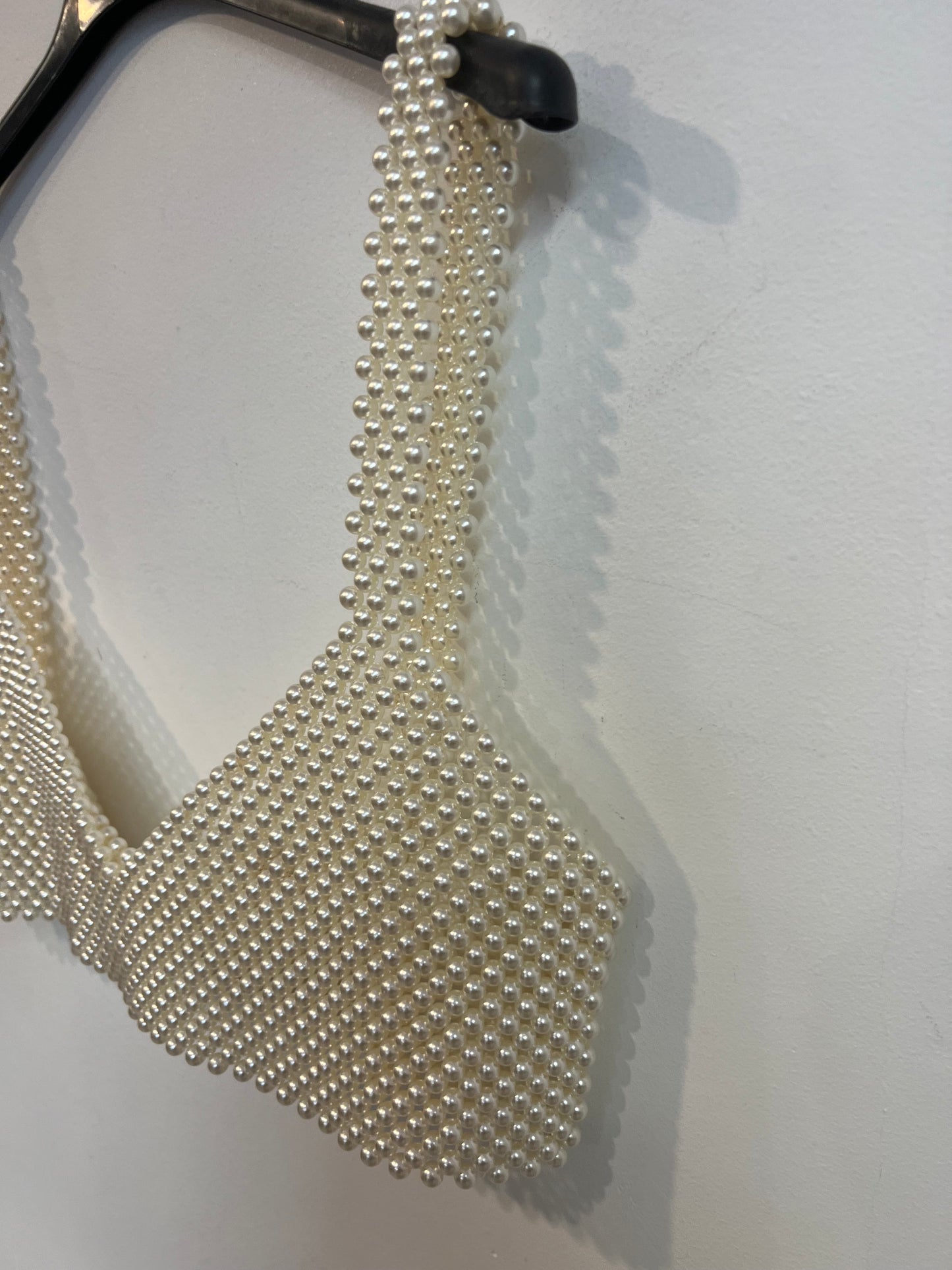 OTRAS. Crop top perlas. T S/M