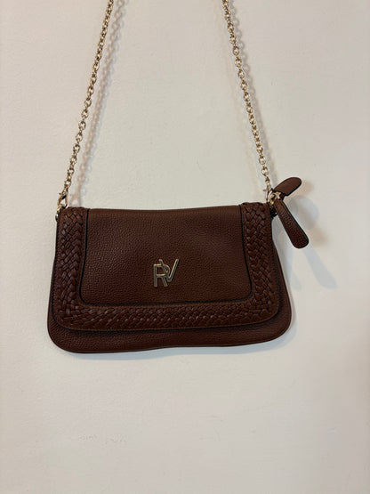 ROBERTO VERINO. Bolso marrón piel