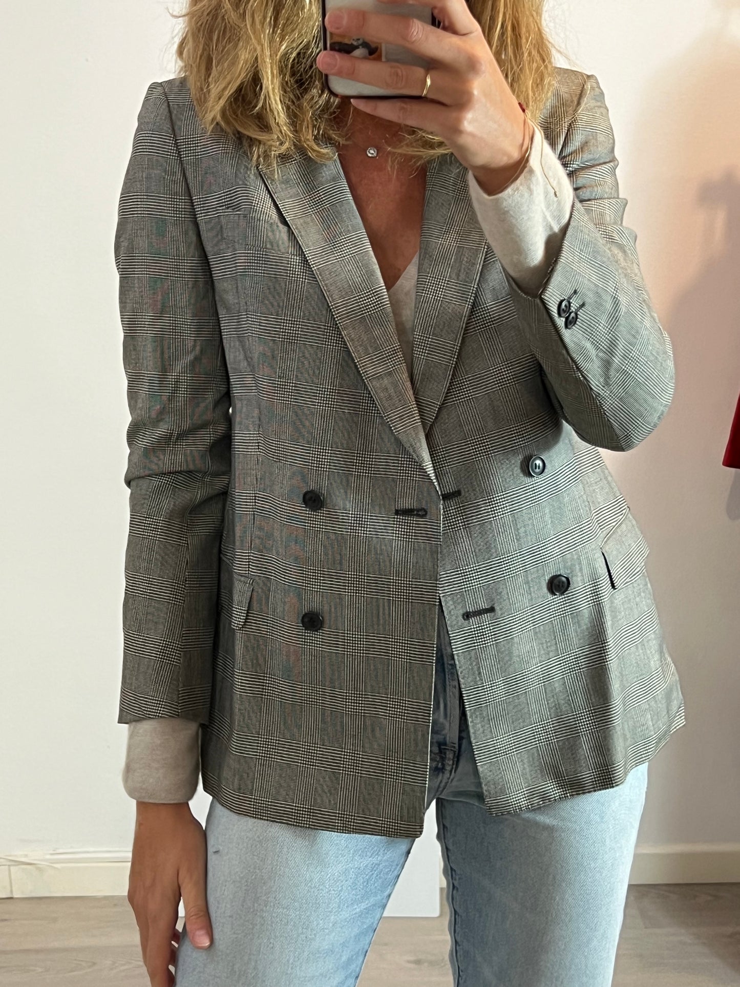 WINDSOR. Blazer lana pata de gallo. T 38