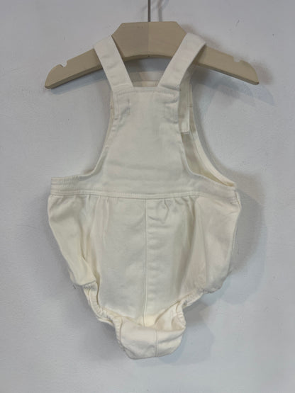 NICOLÍ. Ranita blanca denim T.6-9 meses