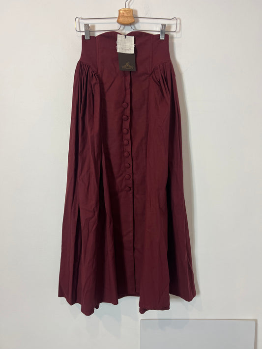IQ.  COLLECTION. Falda larga burdeos. T M (tara)