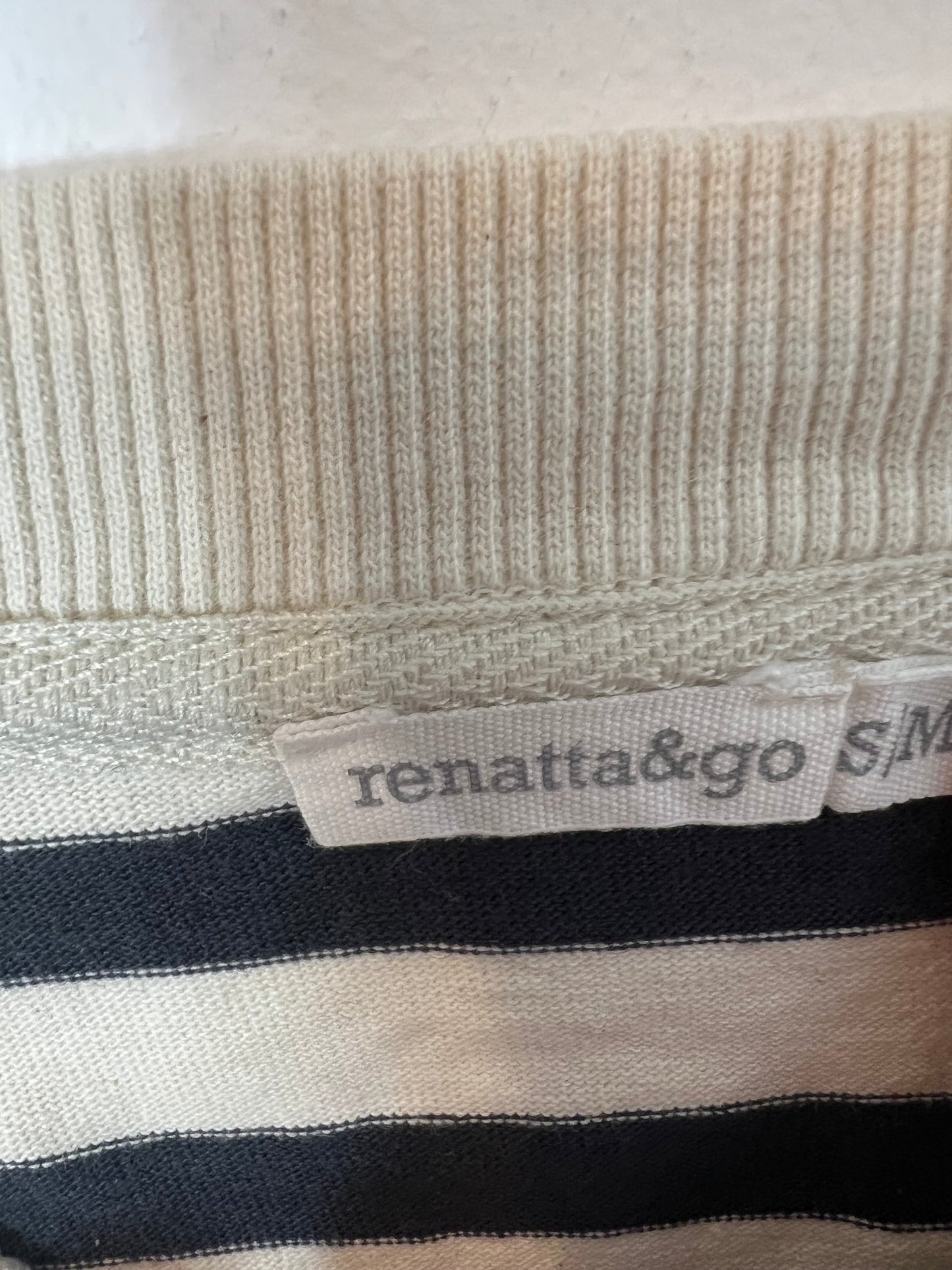 RENATTA&GO. Sudadera rayas azules. T S/M