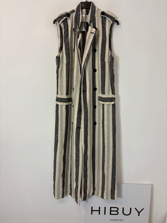 BYAM. Chaleco/vestido rayas lino