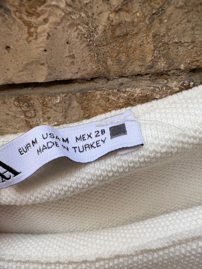 ZARA. Conjunto punto elástico blanco