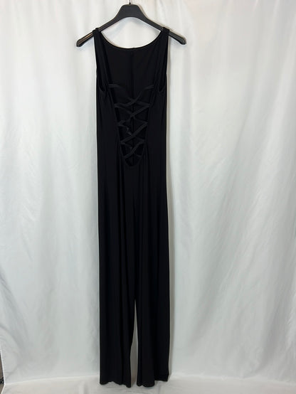 NORMAKAMALI. Black open back Ts jumpsuit