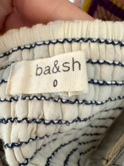 BA&SH. Vestido largo estampado halter