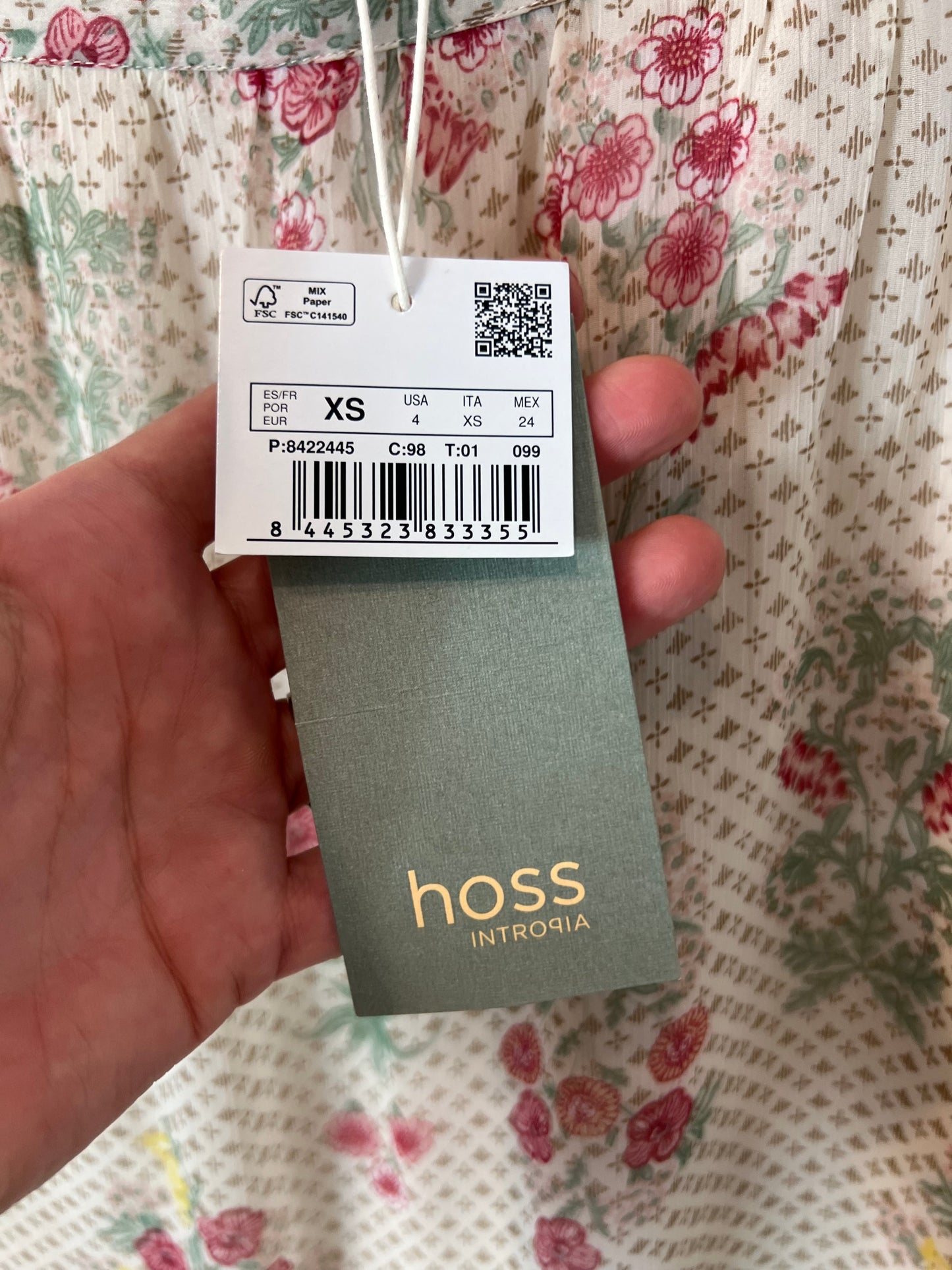 INTROPIA. Printed midi skirt T.xs