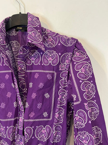 MAJE. Amoeba purple dress size 36