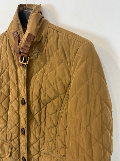 MASSIMO DUTTI. Camel quilted jacket. TS