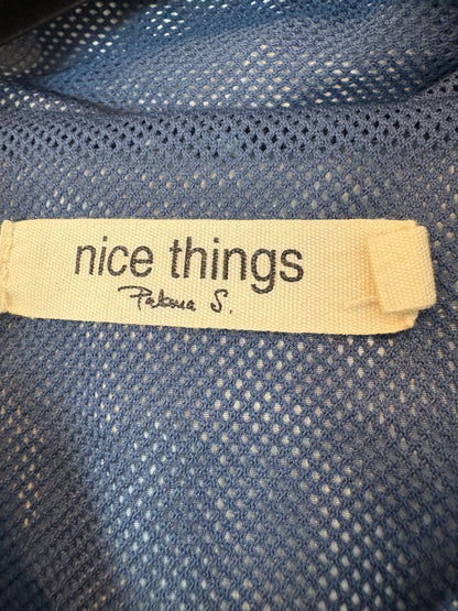 NICE THINGS .Chubasquero verde estampado