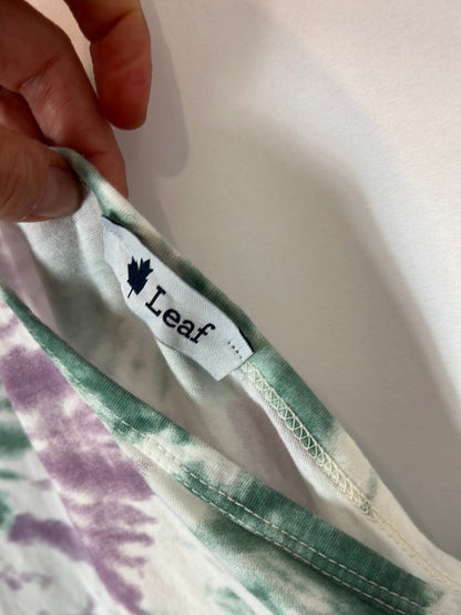 LEAF. Asymmetrical tie-dye midi dress. TM