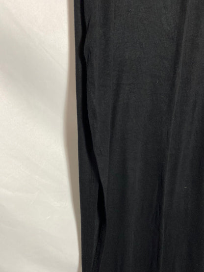 ZARA. Falda larga negra fluida T.S