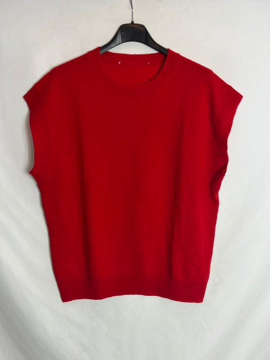 ZARA. Top lana rojo. T S