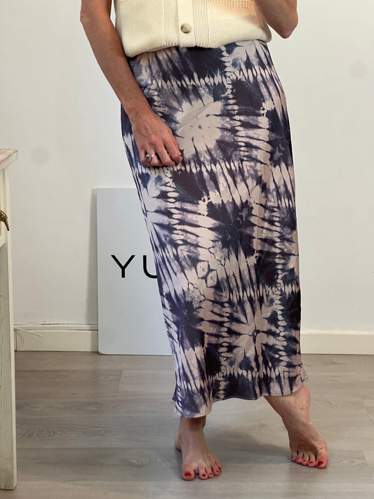 MANGO. Falda efecto tie dye T.s