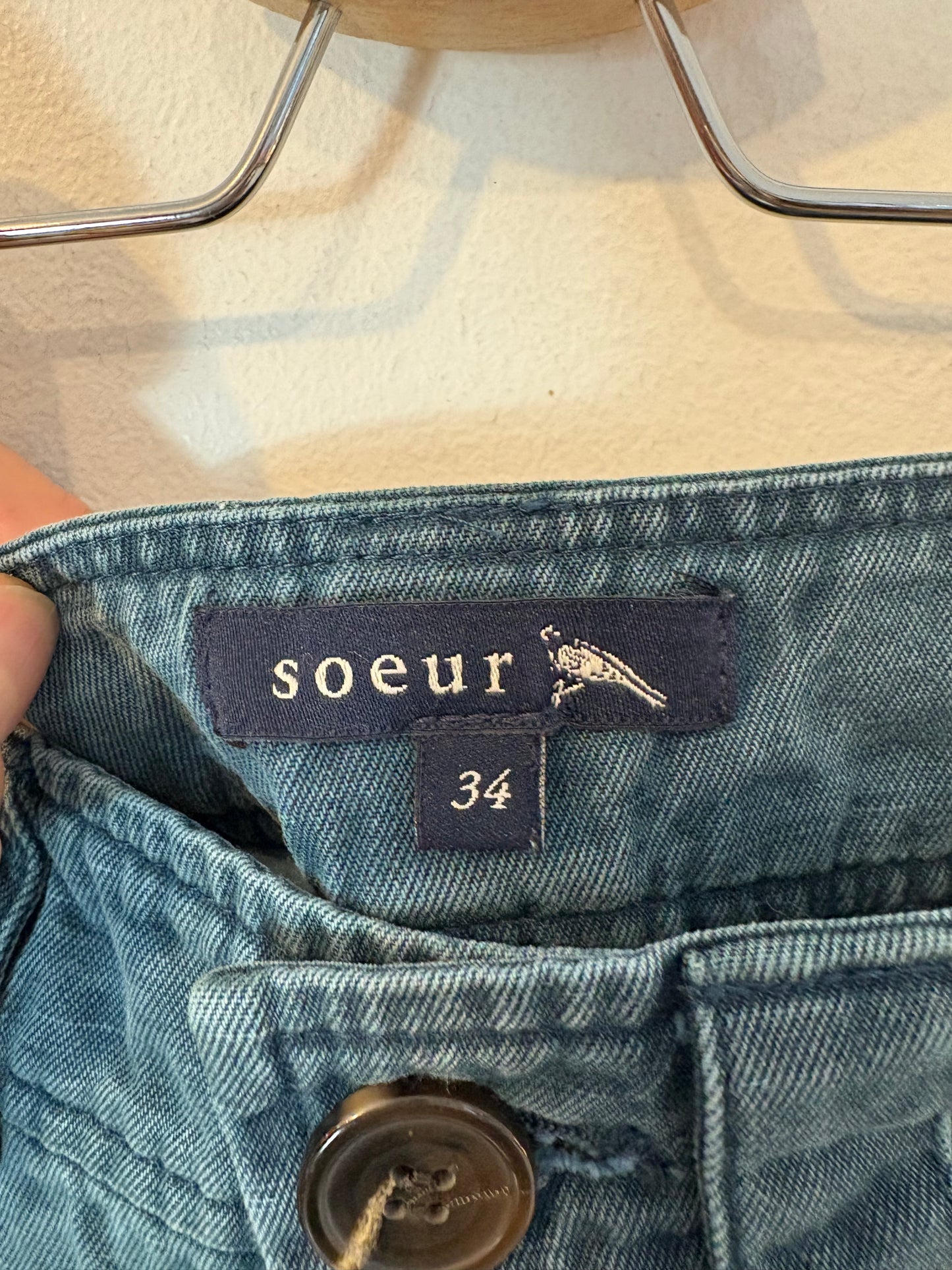 SOEUR. Pantalón pinzas azul