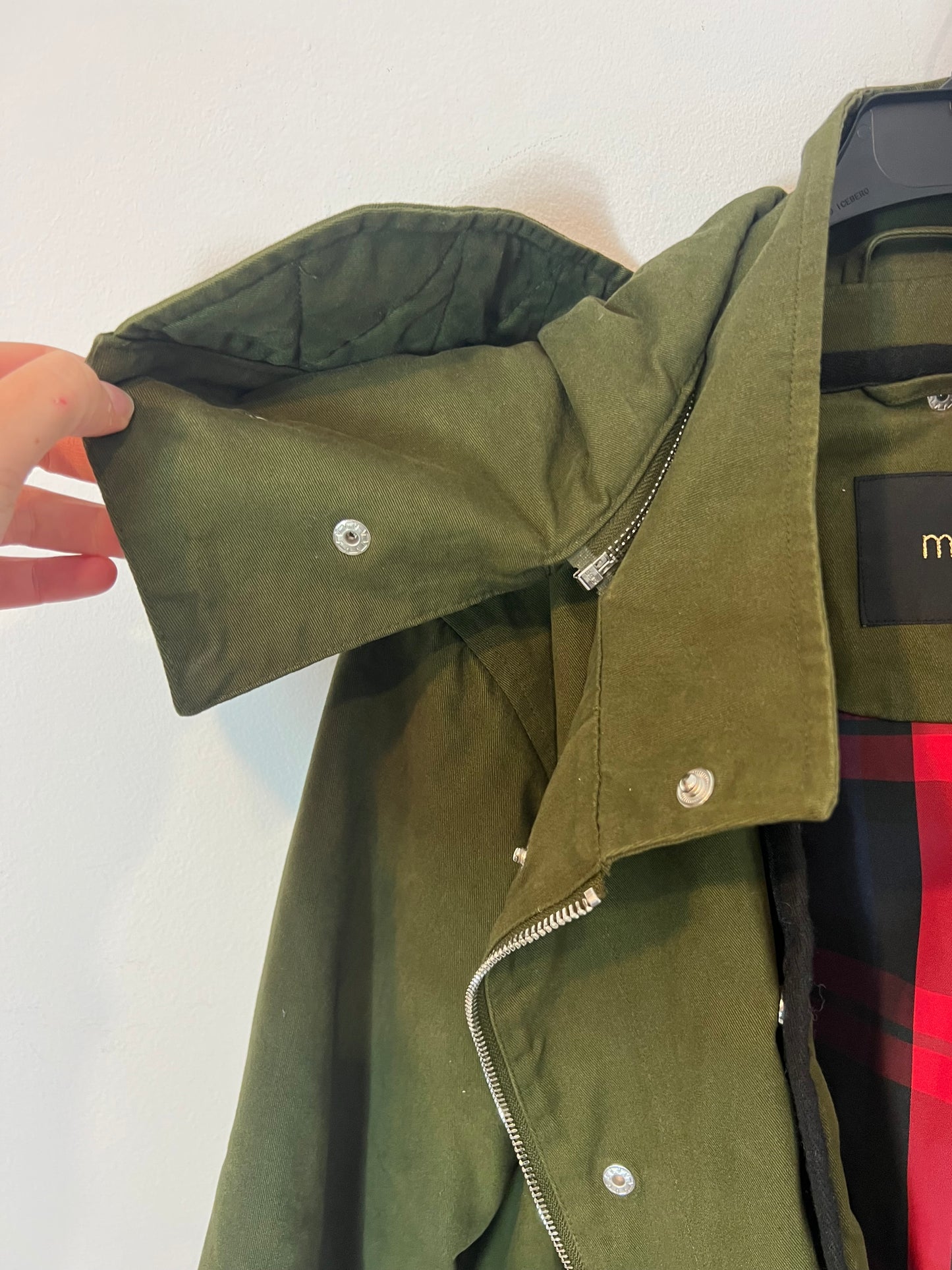 MAJE. Green parka with lining size 0(S)