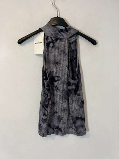 PINK WOMAN. top canalé tie dye T.l