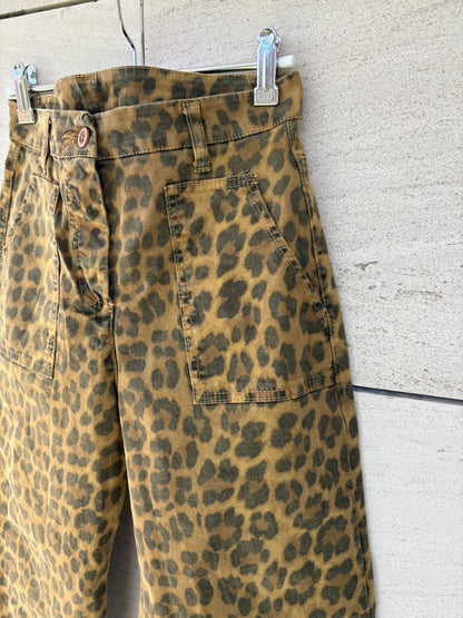 FRENCHY Madrid. Denim animal print bolsillos