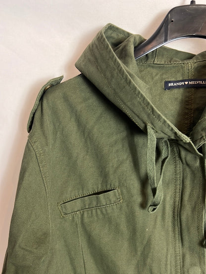 BRANDY MELVILLE. Parka fina verde Tu(S)
