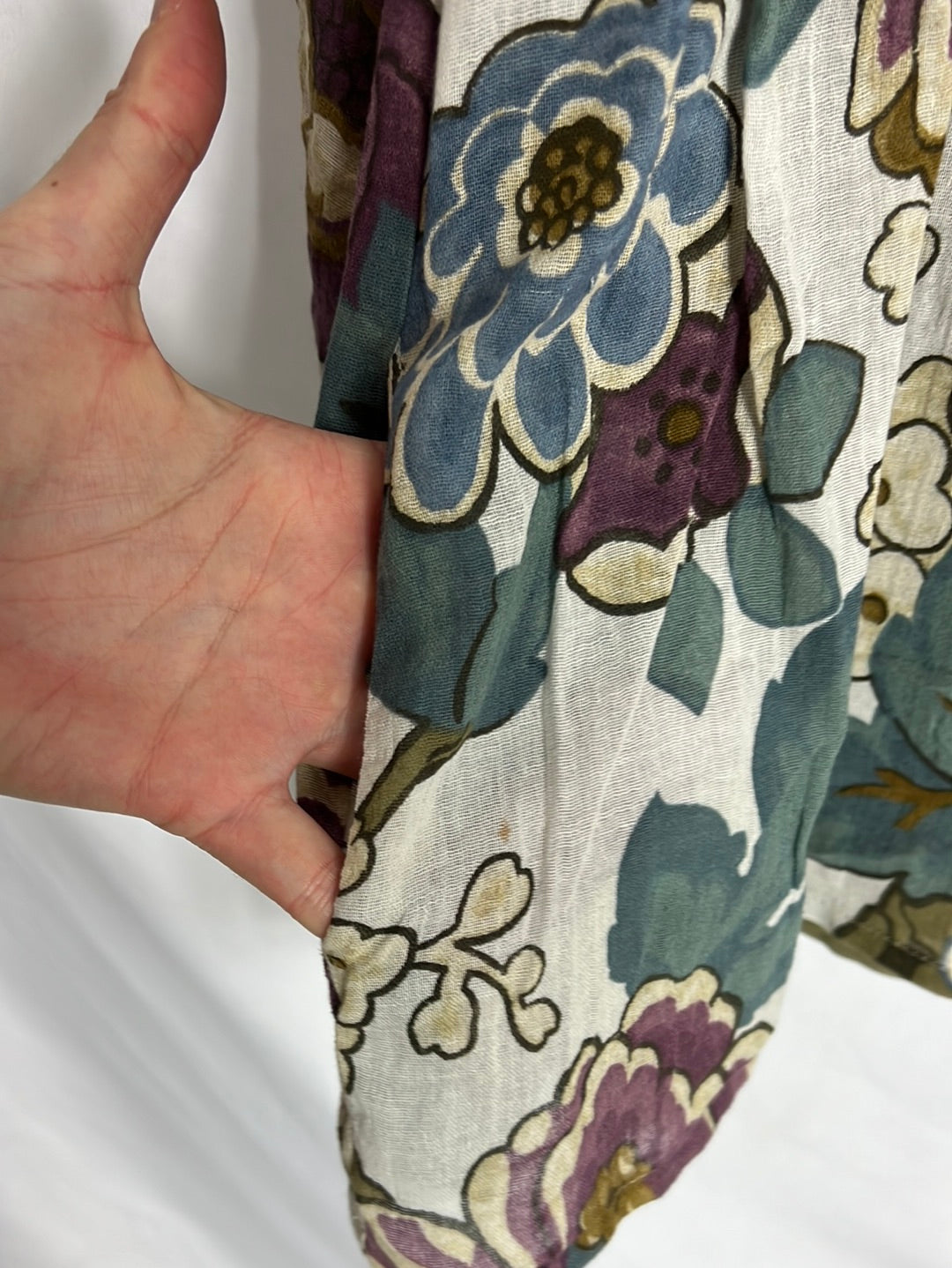 ZARA. Blusa agodon estampada. T s