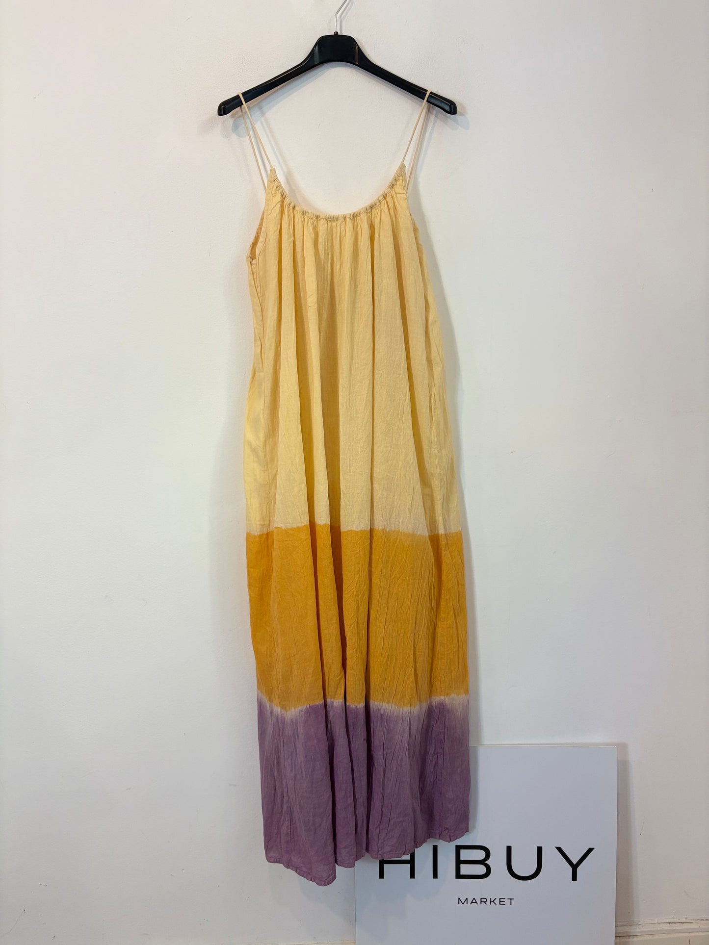 Vestido largo tirantes colores