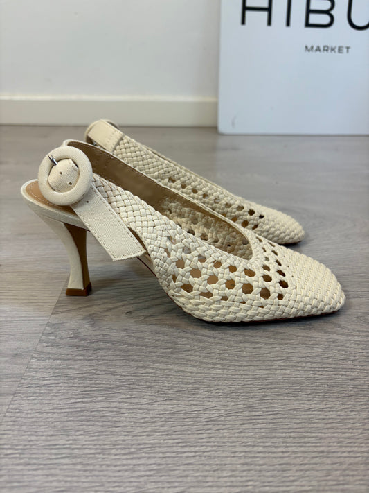 H&M. Sandalia destalonada en crudo T. 38