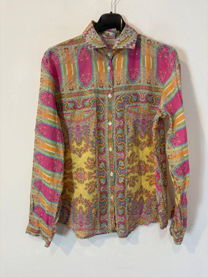 ETRO. Camisa estampado colores lino