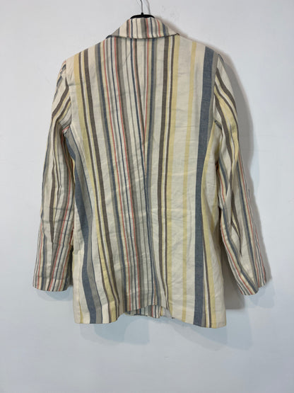AMEÉ. Striped blazer with linen. TM
