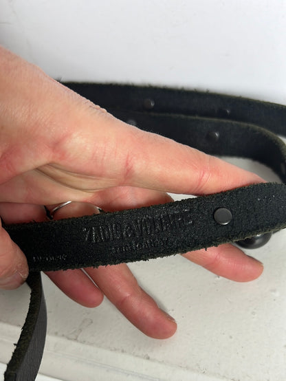 ZADIG&amp;VOLTAIRE. Double-wrap leather and studded belt. Size 1 (S)