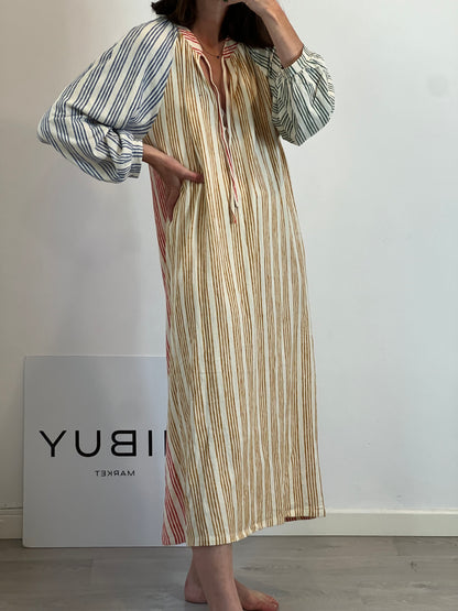 ZARA. Vestido largo rayas. T. M