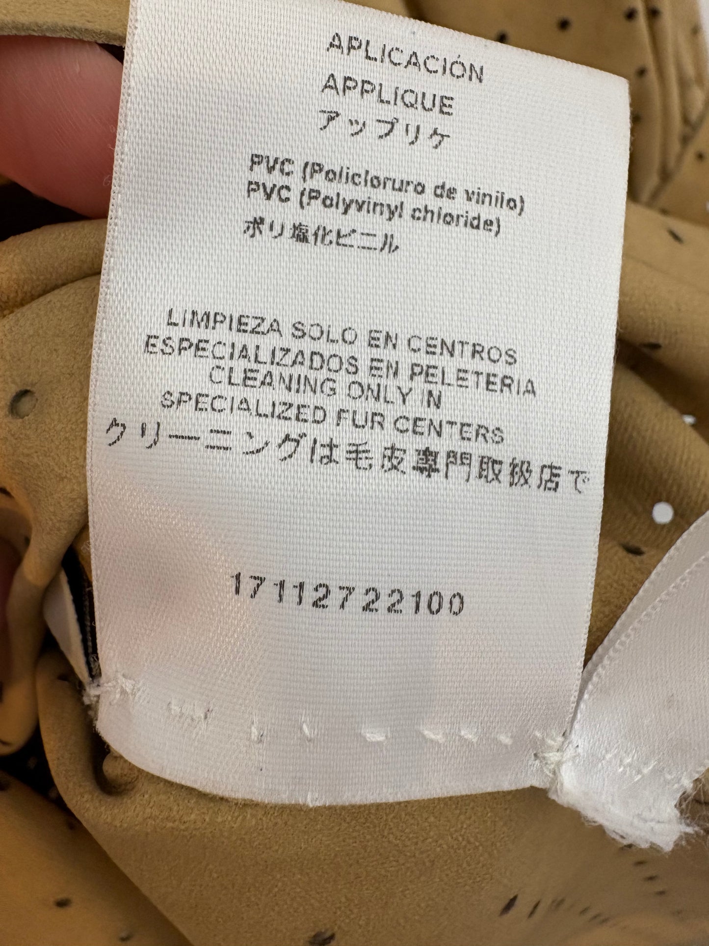 LOEWE. Leather top with neckline detail. Size 36