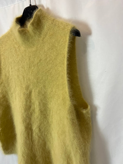 BELLEROSE. Chaleco amarillo angora  T.s