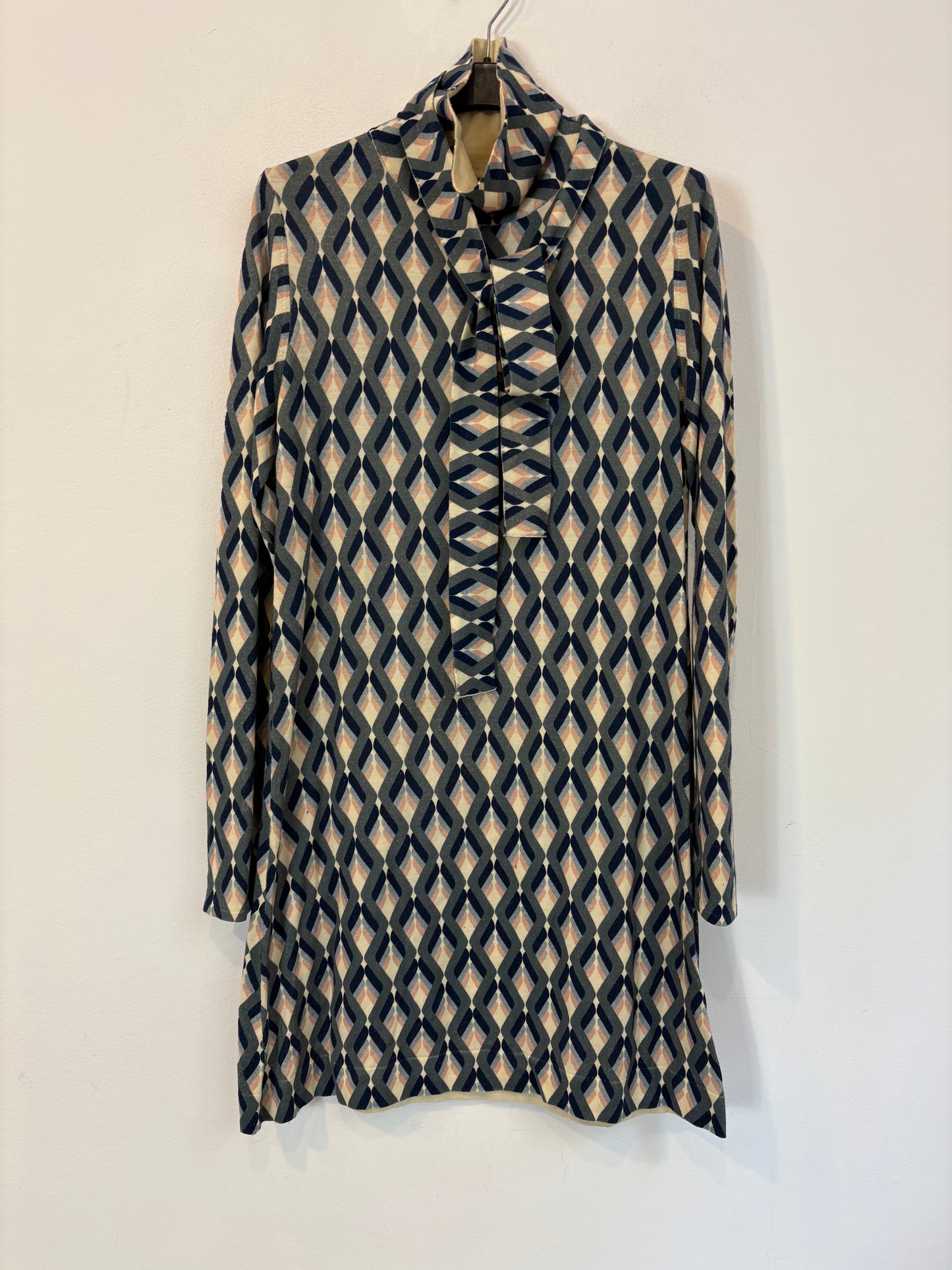 SPORTMAX. Vestido estampado geométrico punto