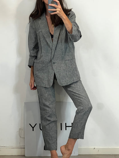 MAKSU. Total look fluido hilos brillo
