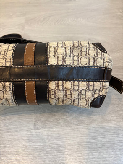 CAROLINA HERRERA. Bolso  asa larga con piel