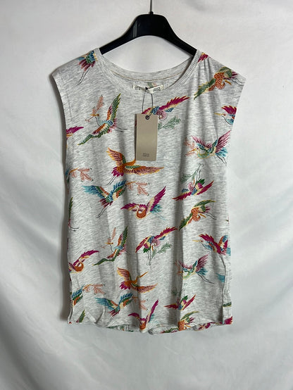 SFERA. Camiseta sin mangas pájaros.T M