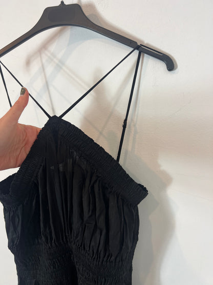 MANGO. Black halterneck Ts dress