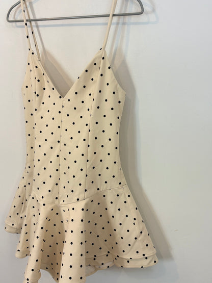 ZARA. Vestido corto lunares