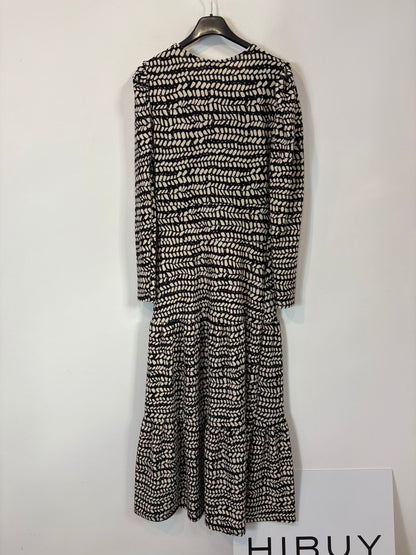 TOPSHOP. Vestido largo bicolor manga larga