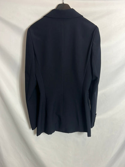 OTRAS. Total look blazer y pantalón pinzas azul. T 36