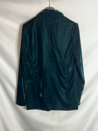 SFERA. Blazer verde terciopelo  T M