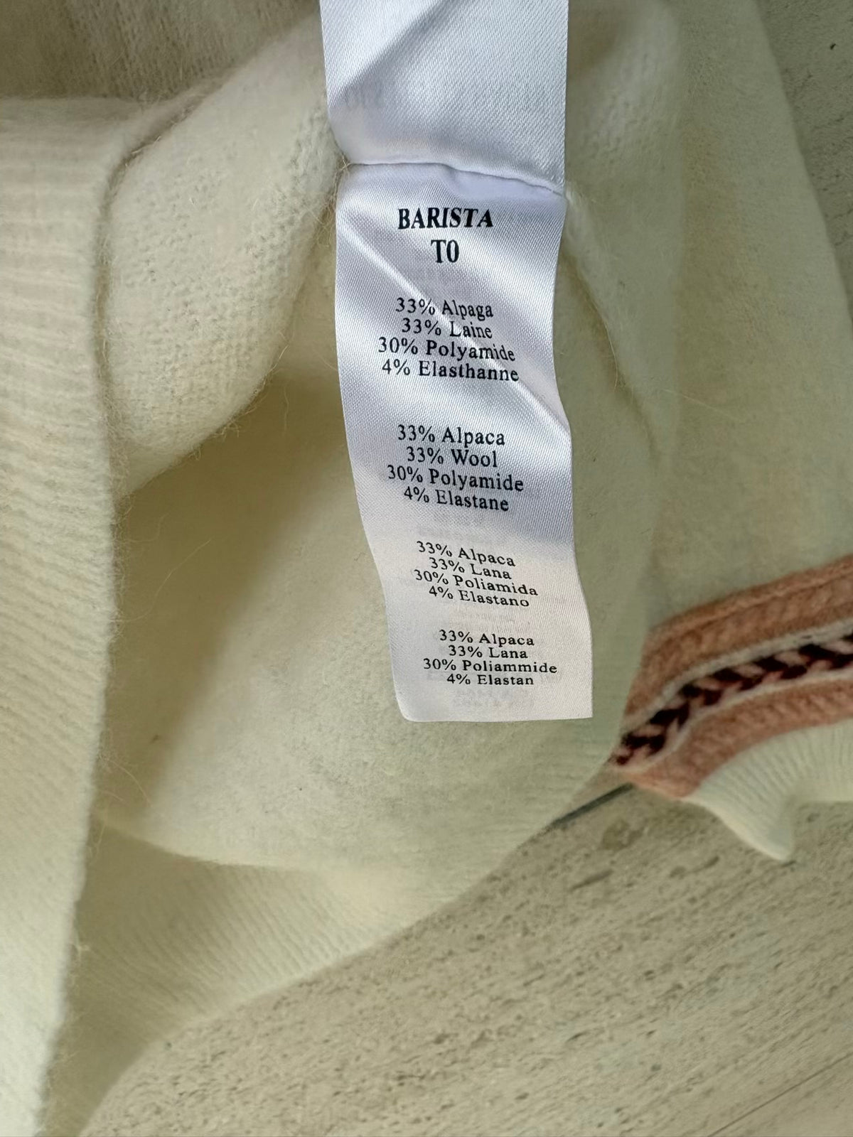 DES PETIT HAUTS. Jersey greca manga mezcla